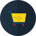 Icon of a shopping cart depicting top ecommerce websites
